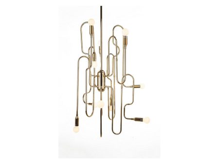 Stilnovo Trombone Chandelier For Sale