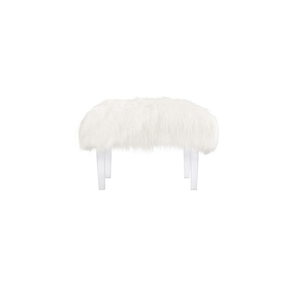 Scarlett KD Faux Fur Stool Cheap