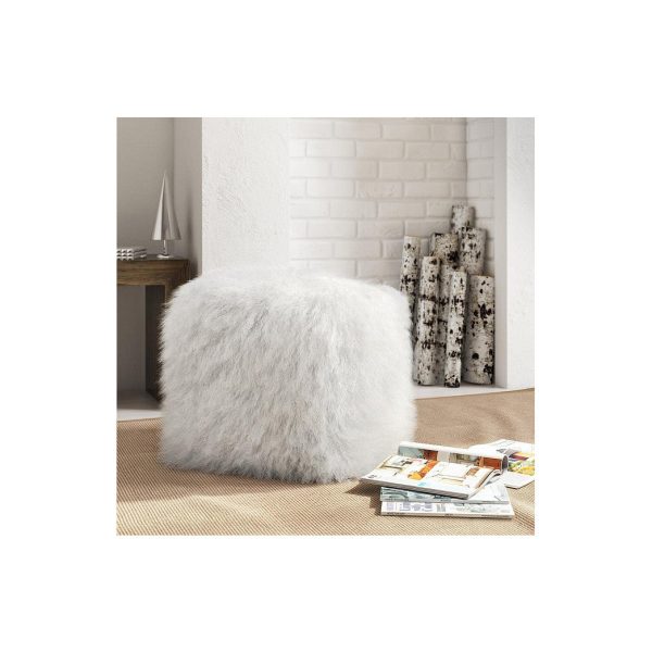 TOV Tibetan Sheep Pouf For Cheap