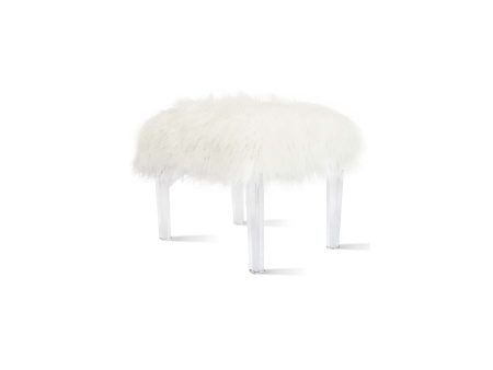 Scarlett KD Faux Fur Stool Cheap