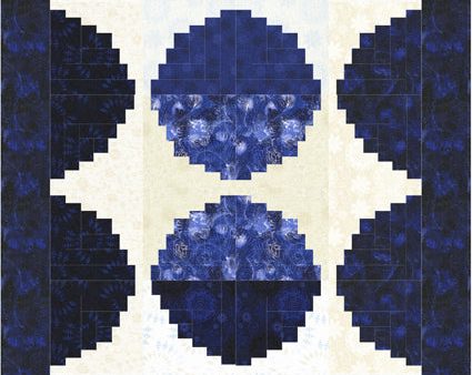 Circle Log Cabin Quilt Pattern CJC-50831w  - Wholesale Product on Sale