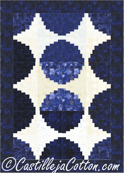 Circle Log Cabin Quilt Pattern CJC-50831w  - Wholesale Product on Sale