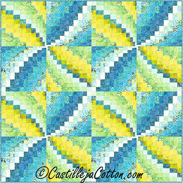 Bargello Pinwheel Splash Quilt Pattern CJC-48677w  - Wholesale Product Online