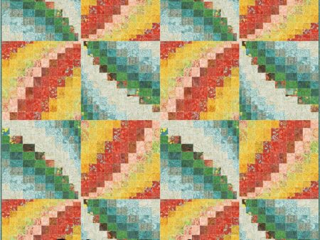 Bargello Pinwheels Quilt Pattern CJC-48671w  - Wholesale Product Hot on Sale