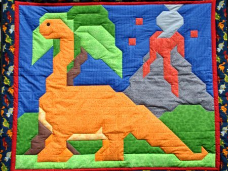 Brontosaurus Quilt Pattern CQ-055w  - Wholesale Product Fashion