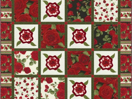 Glamour Roses Quilt Pattern CJC-4992w  - Wholesale Product For Sale