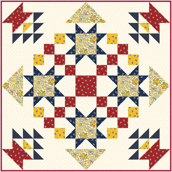 Hazy Summer Days Table topper & six napkins Quilt Pattern UCQ-P87w  - Wholesale Product on Sale