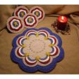 God Bless America! Americana Penny Rug Candle Mat Set Pattern PLP-114 - Paper Pattern Discount