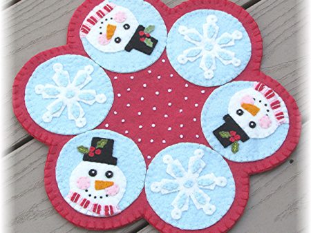 Mr. Snowflake Candle Mat Pattern CCUP-282w  - Wholesale Product For Sale