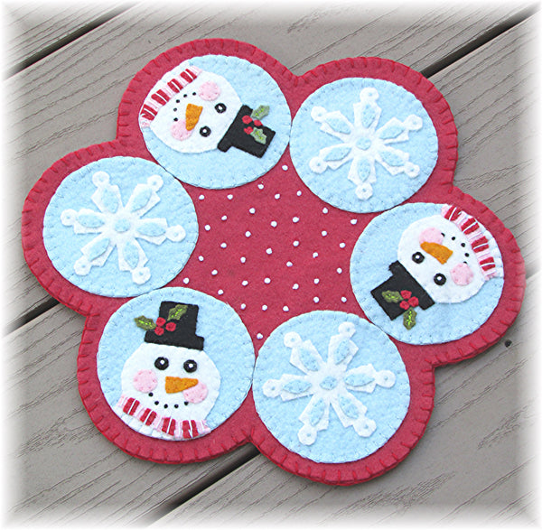 Mr. Snowflake Candle Mat Pattern CCUP-282w  - Wholesale Product For Sale