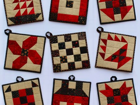 5-Patch Classic Potholder Pattern SP-217w  - Wholesale Product For Sale