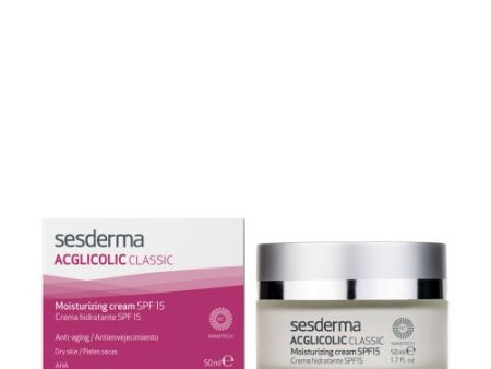 Sesderma ACGLICOLIC CLASSIC Drėkinamasis kremas SPF15, 50 ml +dovana mini Sesderma priemonė Online